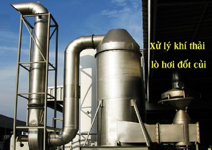 xử lý khí thải lò hơi đốt củi